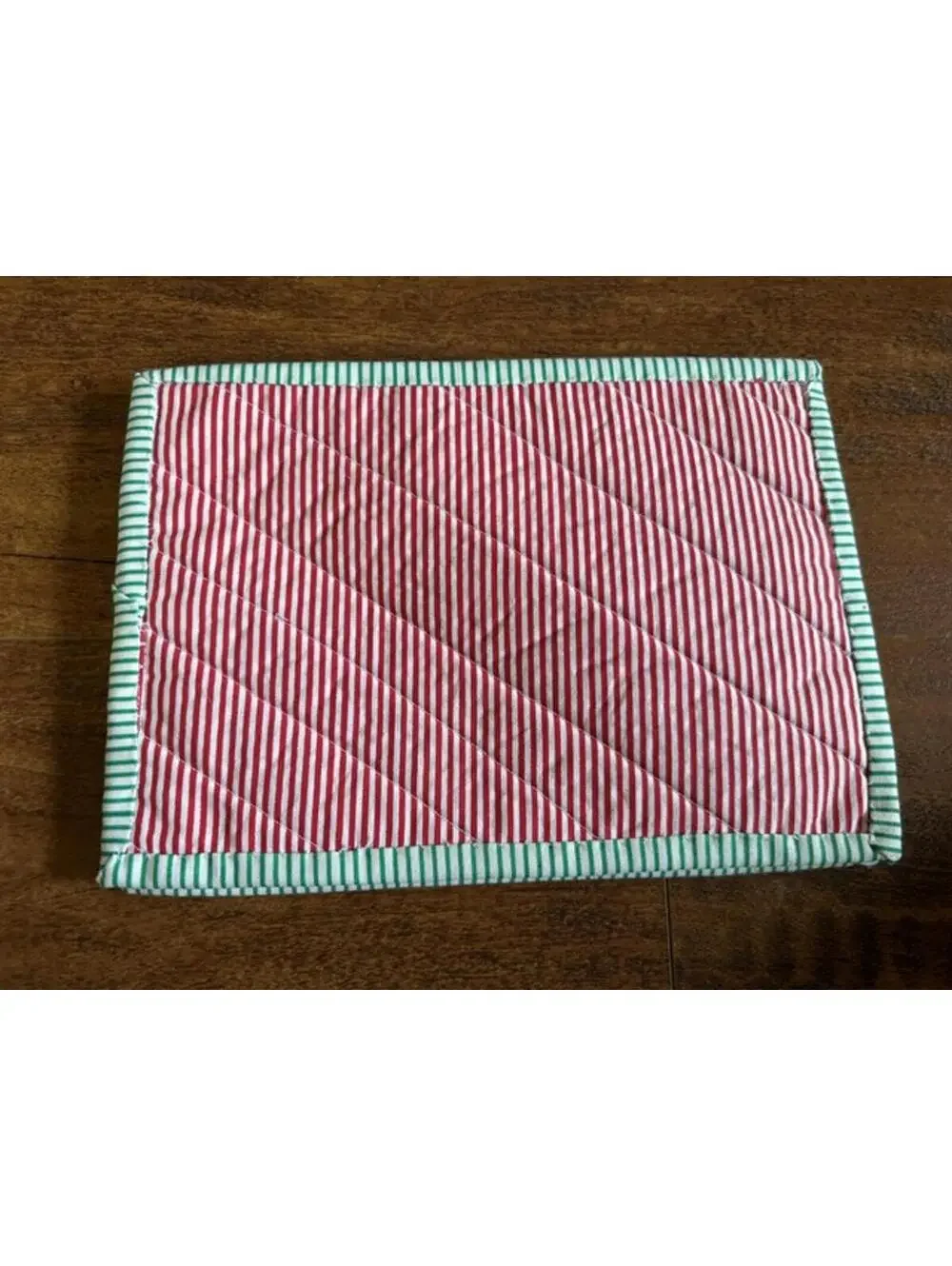 Handmade Christmas Patchwork Quilted Pot Holders Set of 2